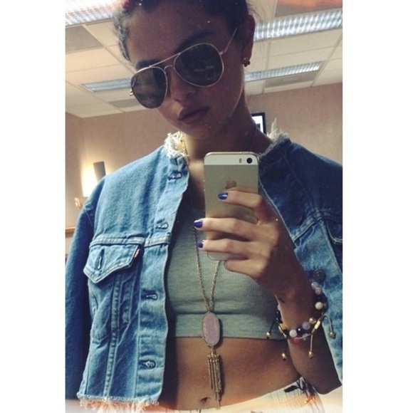 KENDRA SCOTT • Gold Rayne Rose Quartz Tassel Necklace - Picture 2 of 6